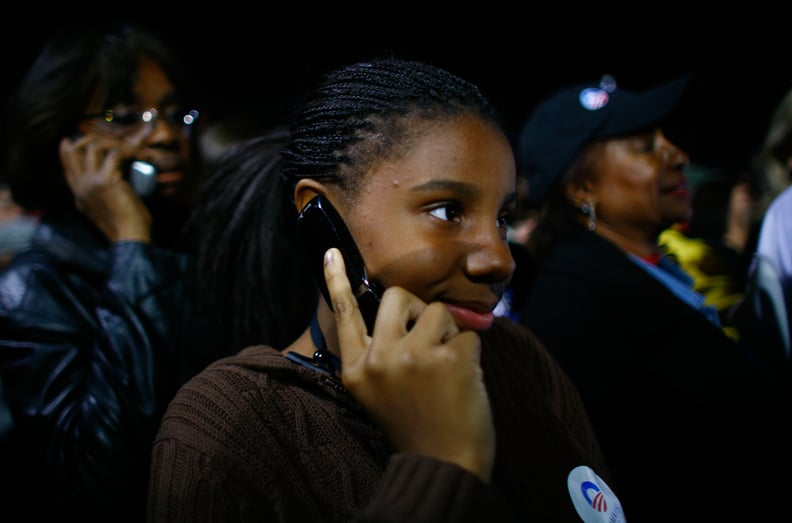 When Supporters Got on Their Flip Phones to Celebrate the News