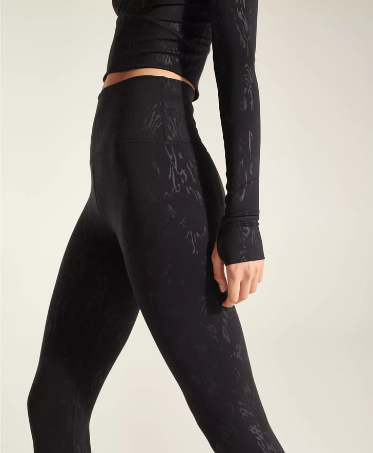 Halle Berry x Sweaty Betty: Enya All Day High-Waisted Emboss Leggings, Halle Berry x Sweaty Betty Have Reunited And We're About to Feel So Good in  The Re:Spin Edit