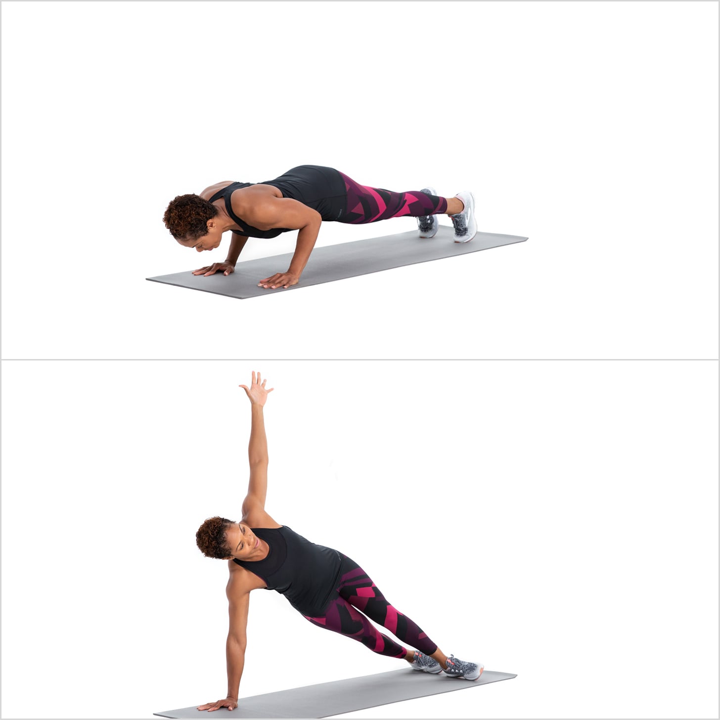 Push-Up to Side Plank, This 10-Minute Core Workout Will Leave Your Abs  Worked