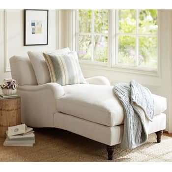 Plush chaise lounge cheap chair