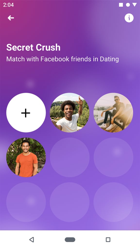 Select up to nine friends on Secret Crush who you'd like to express interest in.