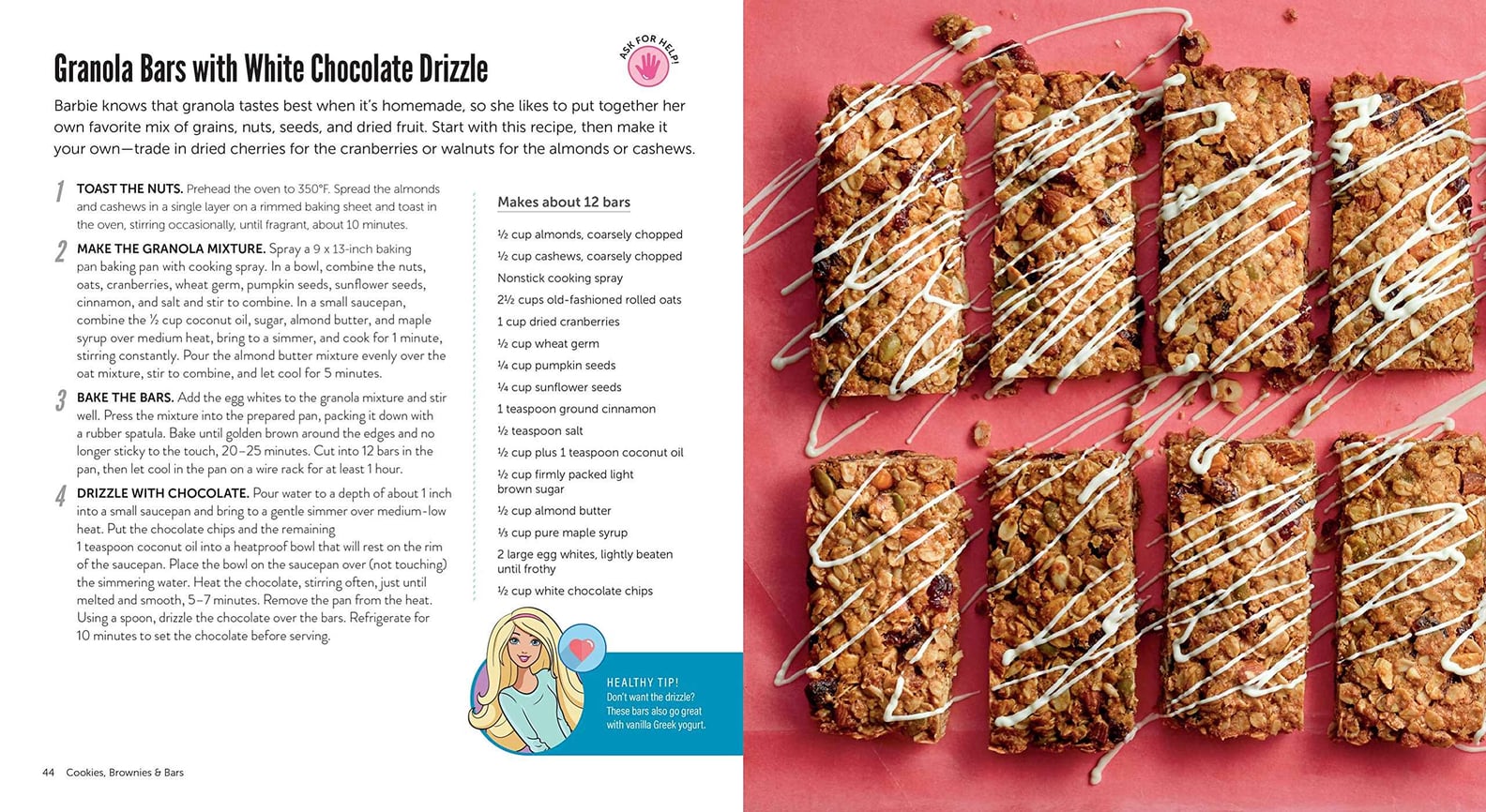 Barbie Bakes Cookbook For Kids PS Family