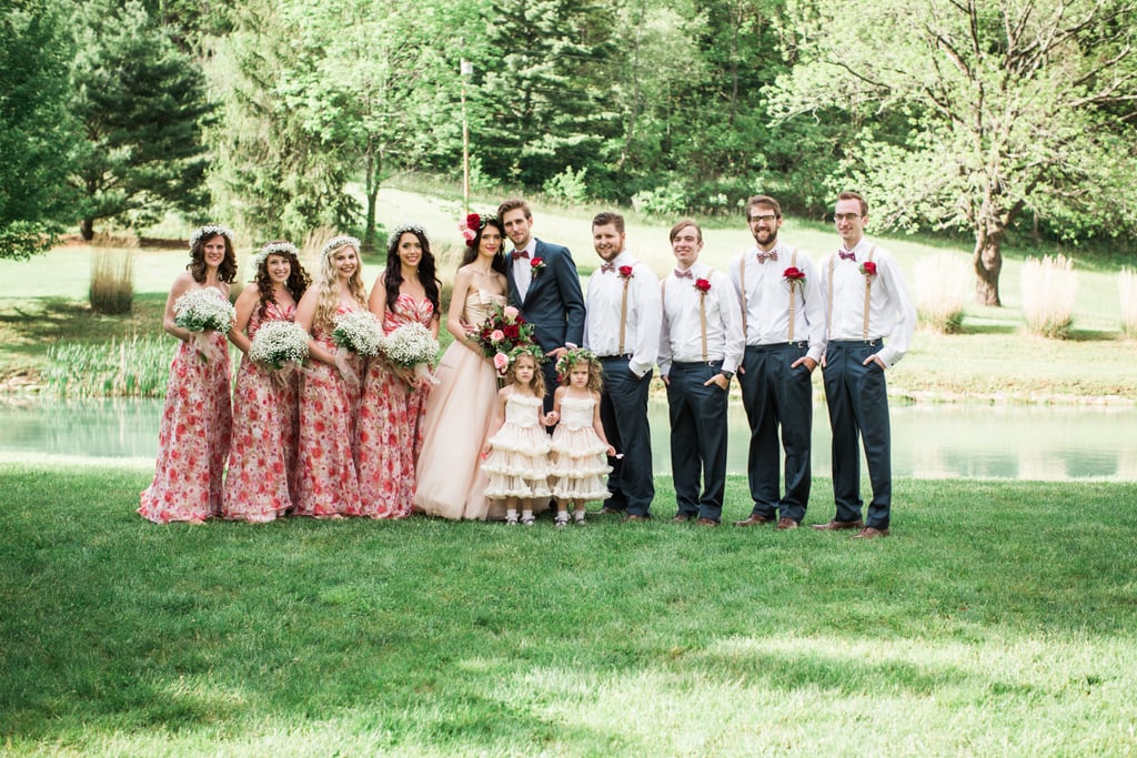 Woodsy Pink Bohemian Wedding