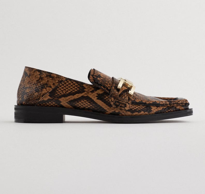 Zara Animal-Print Loafers