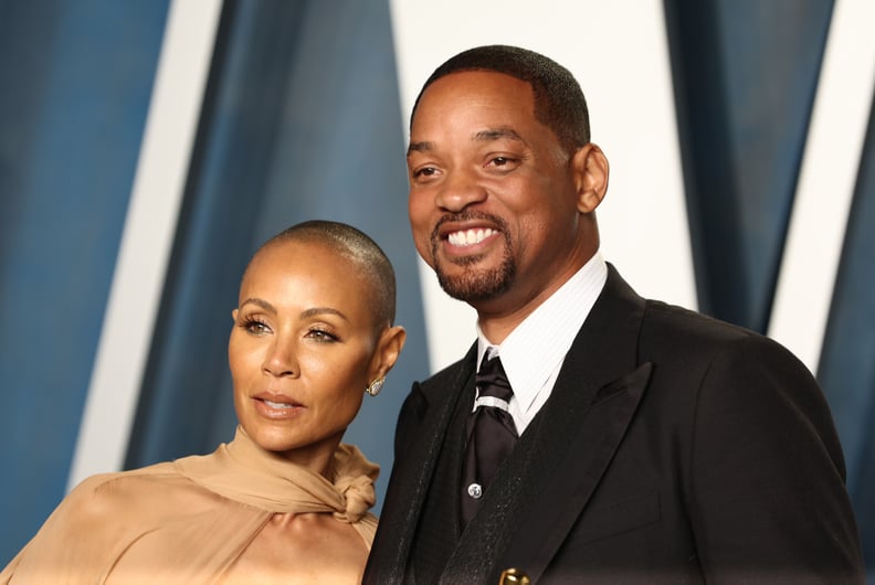BEVERLY HILLS, CALIFORNIA - MARCH 27: (L-R) Jada Pinkett Smith and Will Smith attend the 2022 Vanity Fair Oscar Party Hosted By Radhika Jones at Wallis Annenberg Center for the Performing Arts on March 27, 2022 in Beverly Hills, California. (Photo by Artu
