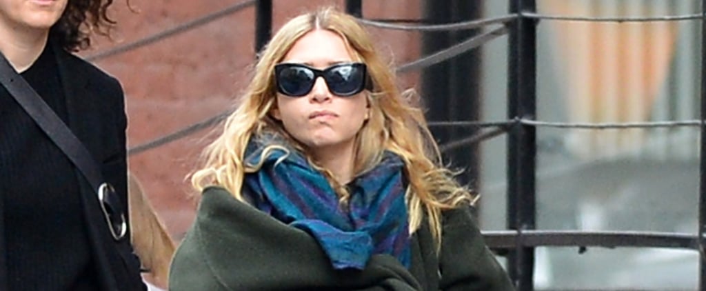 Ashley Olsen Wearing The Row Green Coat