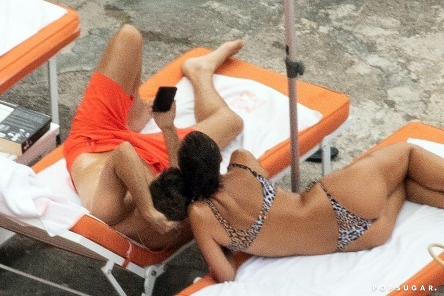 Bradley Cooper and Irina Shayk on the Beach in Italy 2018