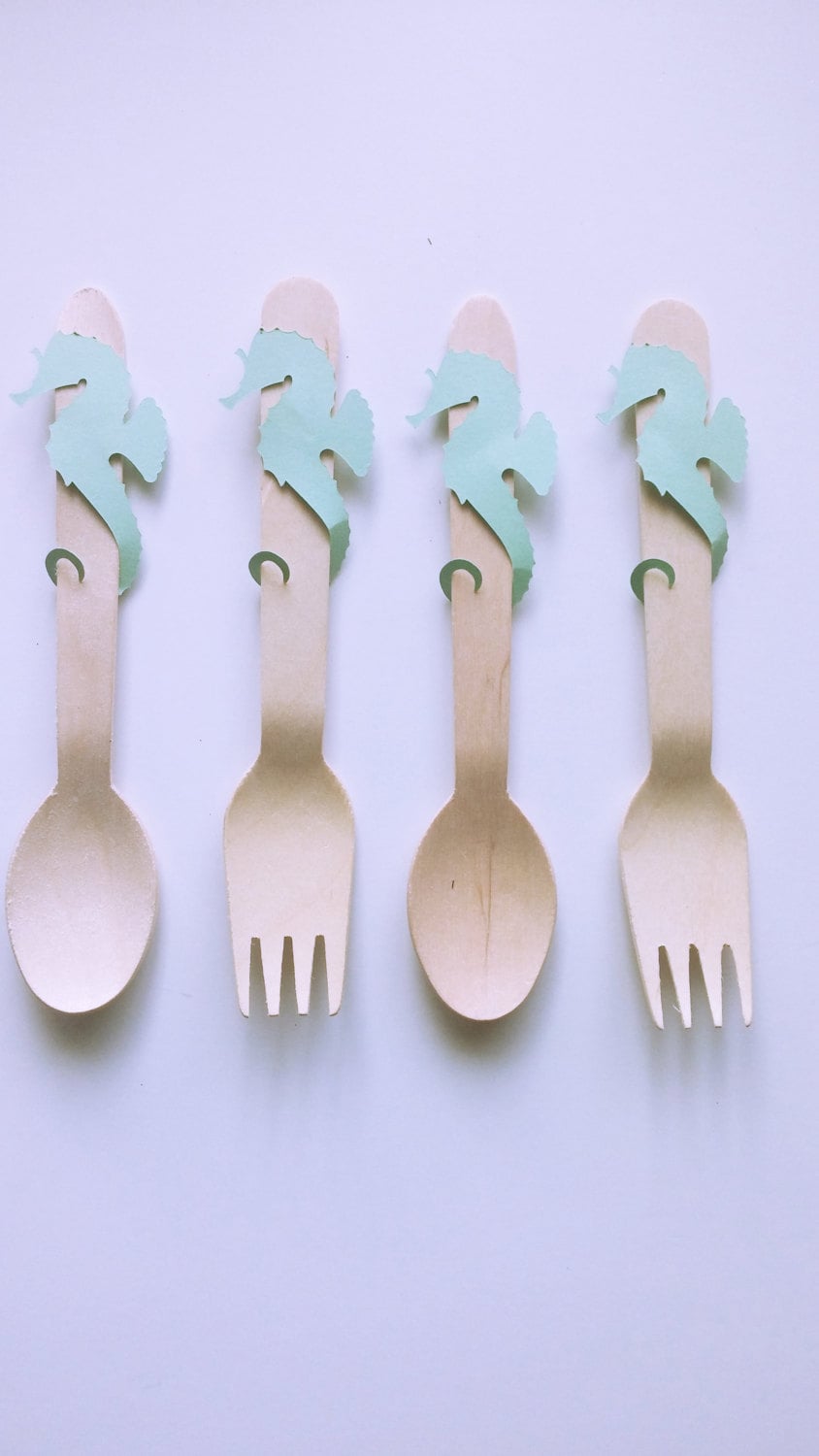 Seahorse Cutlery The Most Magical Mermaid Birthday Party