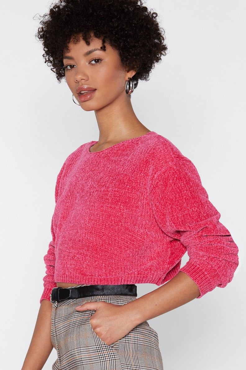 Nasty Gal Knit's Your Call Chenille Sweater