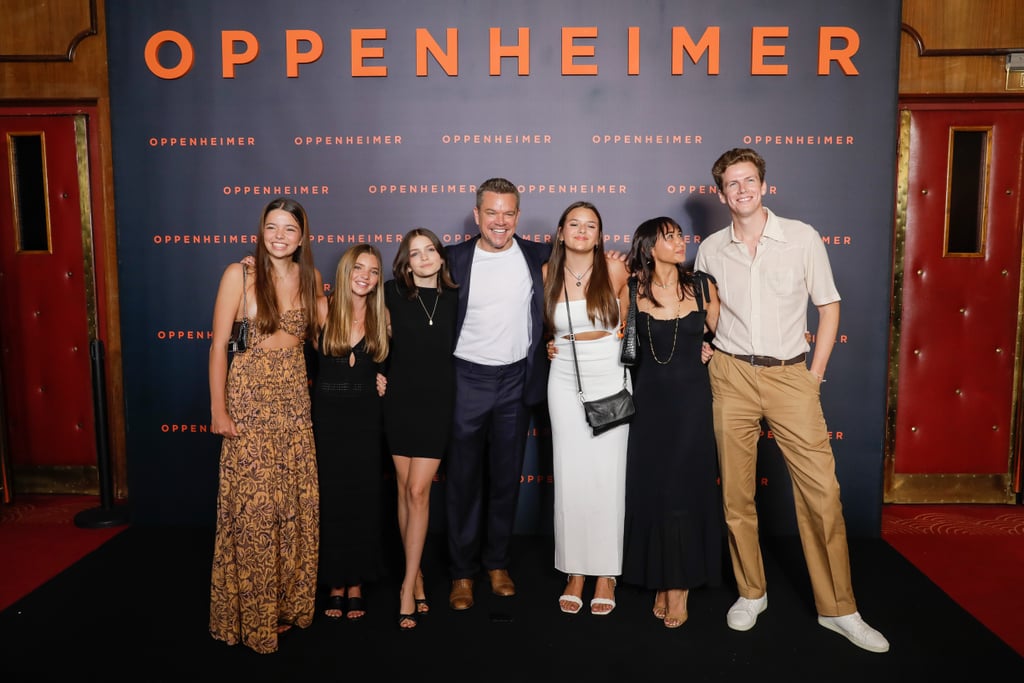 Matt Damon Takes His Daughters to Oppenheimer Premiere