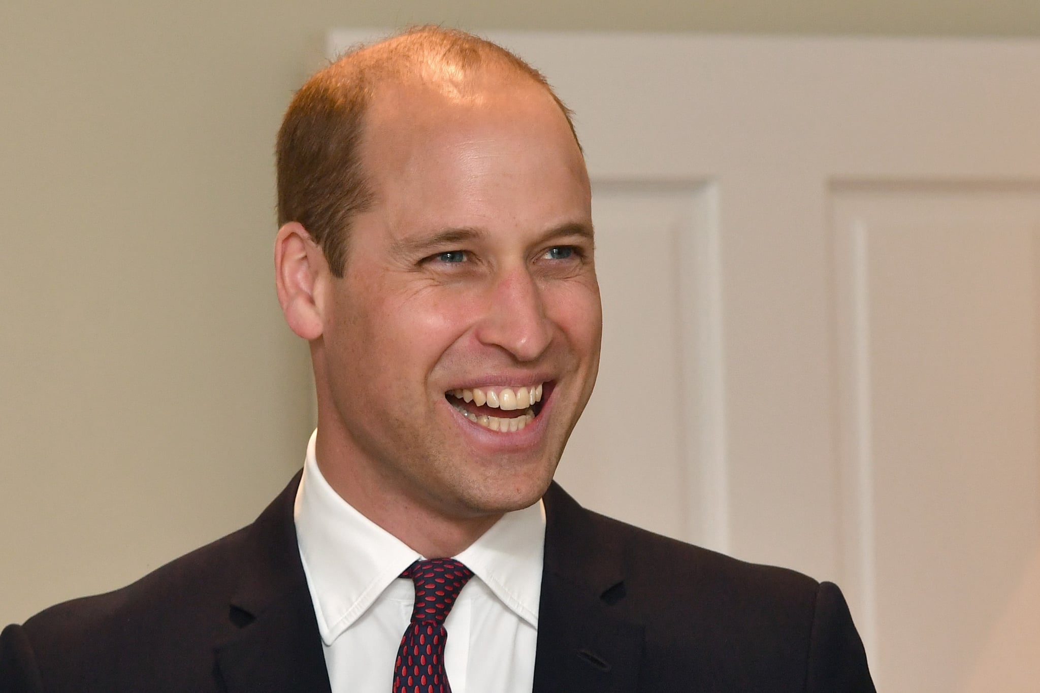 LIVERPOOL, ENGLAND - JUNE 19:  The Duke of Cambridge smiles as he meets families during a visit to James' Place in Liverpool on June 19, 2018 in Liverpool, England. James' Place is a non clinical centre for men in suicidal crisis which will fully open in mid July (Photo by Anthony Devlin - WPA Pool/Getty Images)