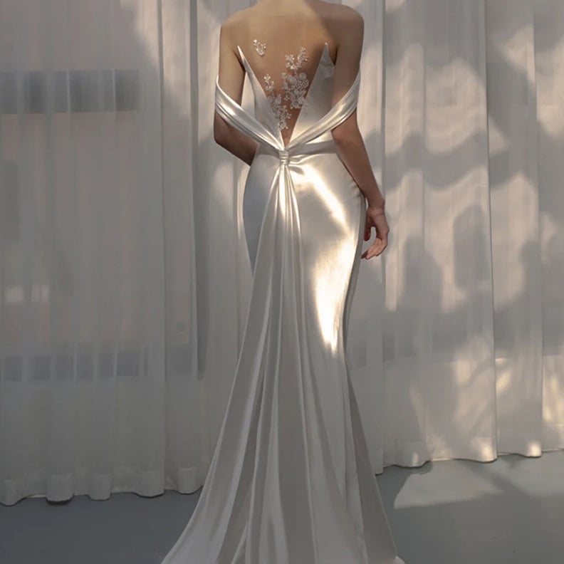 For a Dress You'll Want to Wear Again and Again: Satin Wedding Dress