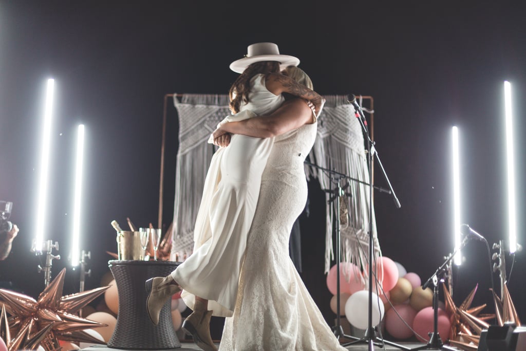 Couple's Socially Distanced Wedding at a Drive-In Theater
