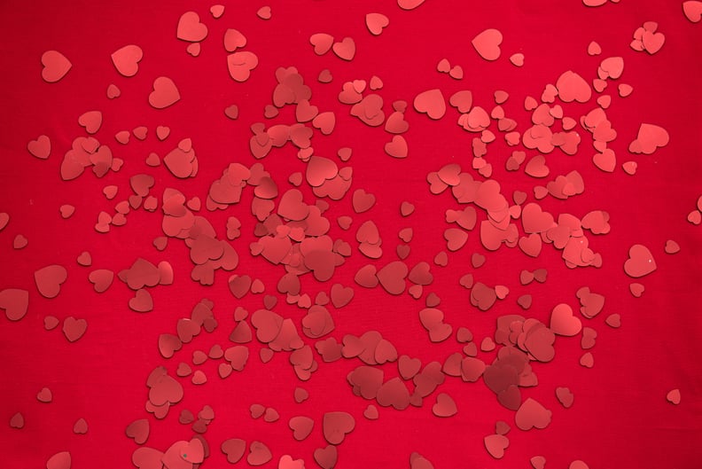 Valentine's Day Zoom Background: Heart Confetti