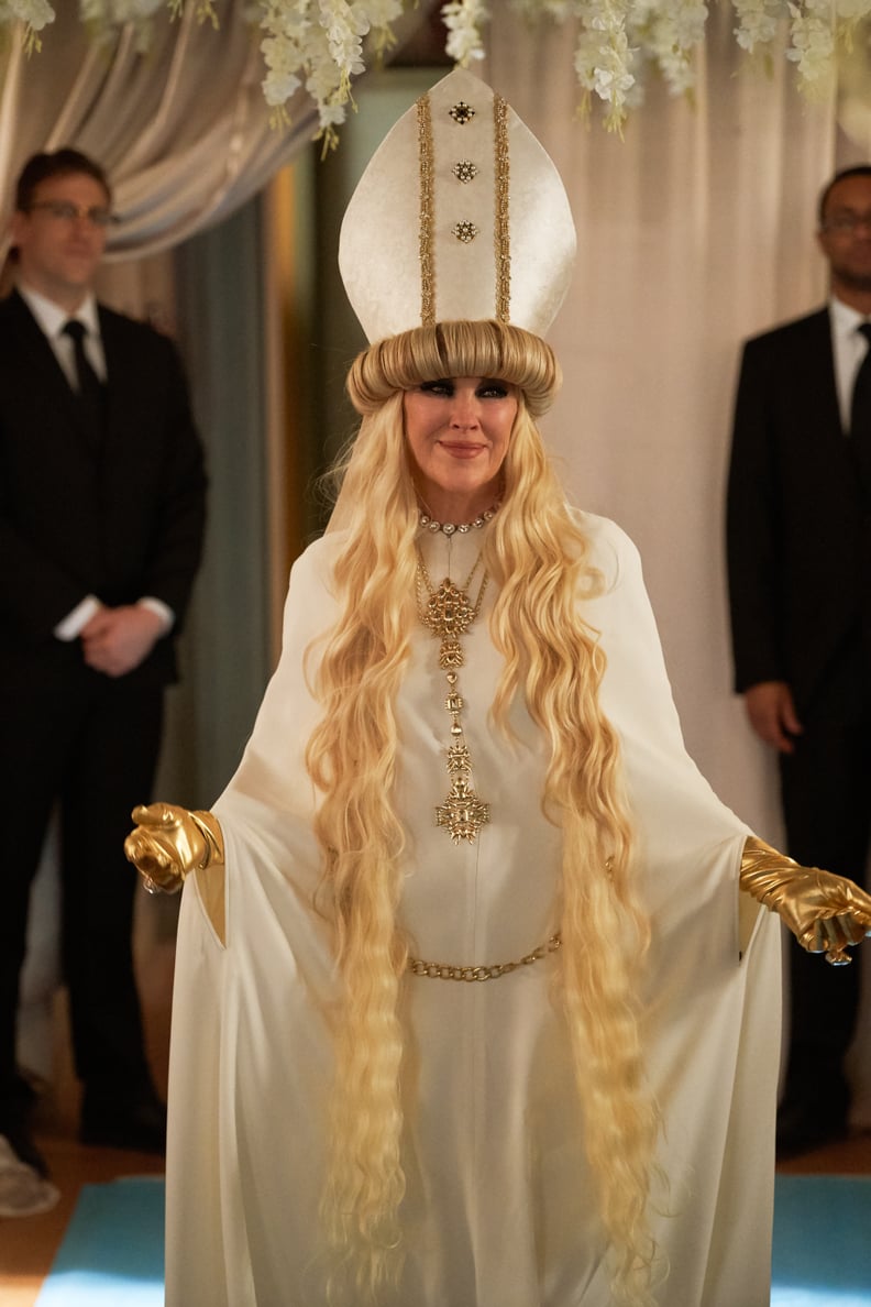 Moira Rose's Outfit at David's Wedding on Schitt's Creek