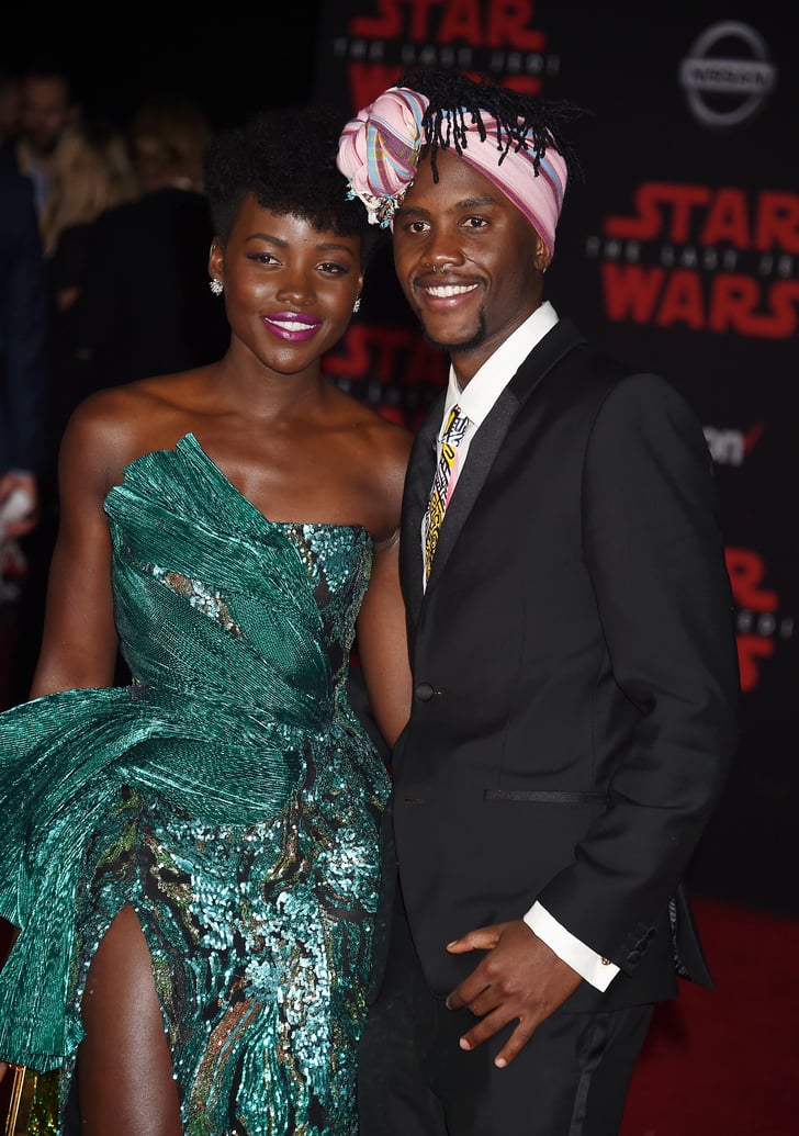 Pictured: Lupita and Peter Nyong'o | Celebrities at Star Wars The Last