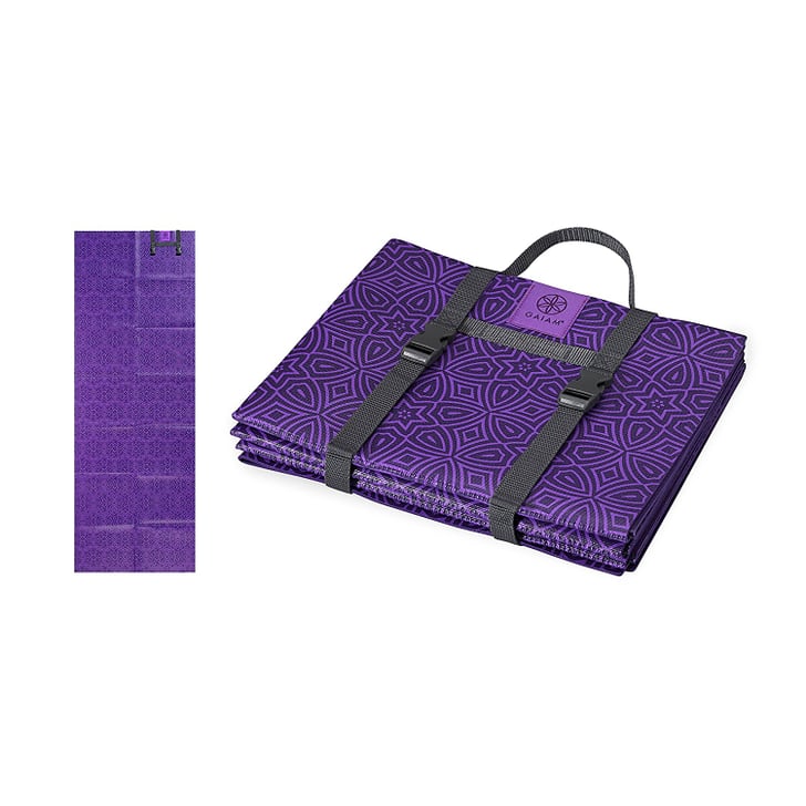Gaiam Foldable Yoga Mats Best Yoga Mats on Amazon POPSUGAR Fitness