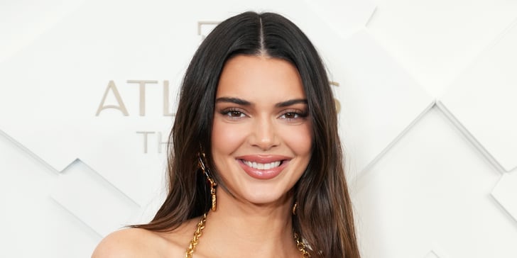 Kendall Jenner's Brown Schiaparelli Purse Dress in Dubai | POPSUGAR Fashion