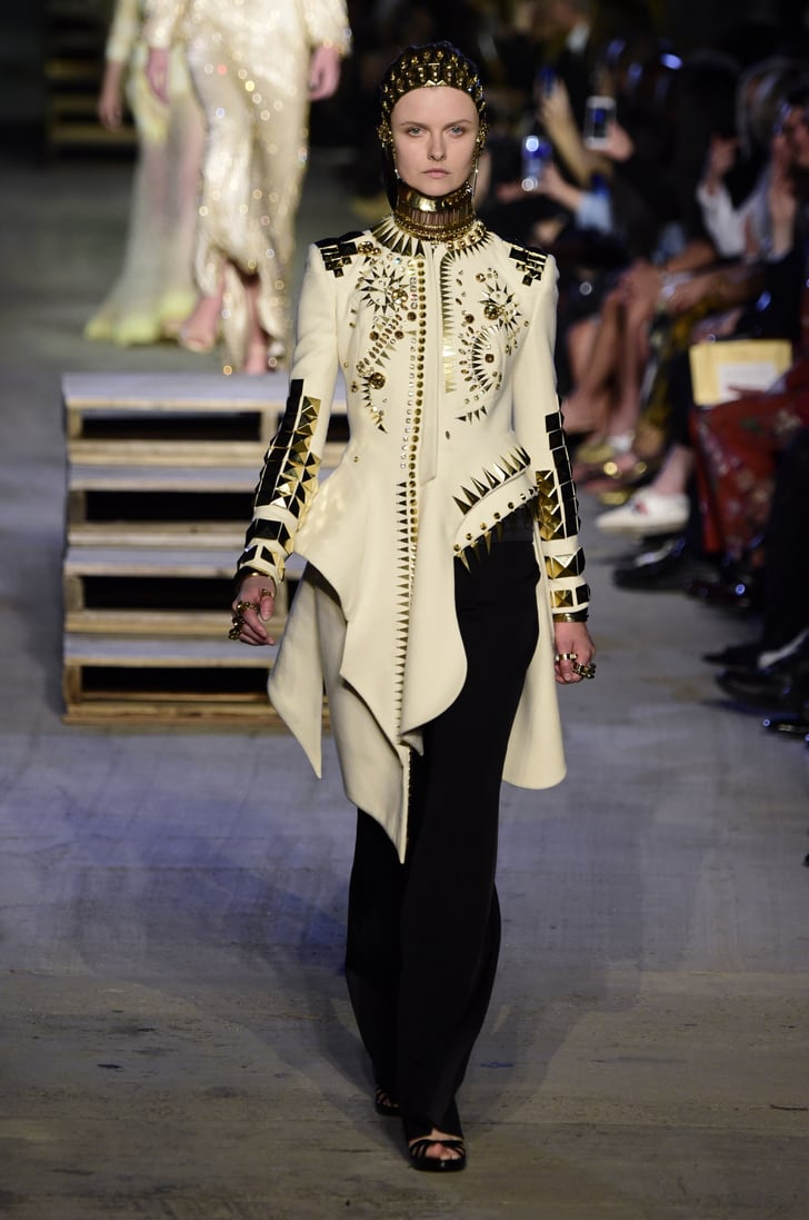 Or this structured, stud-embellished ensemble. | Givenchy Show at New ...