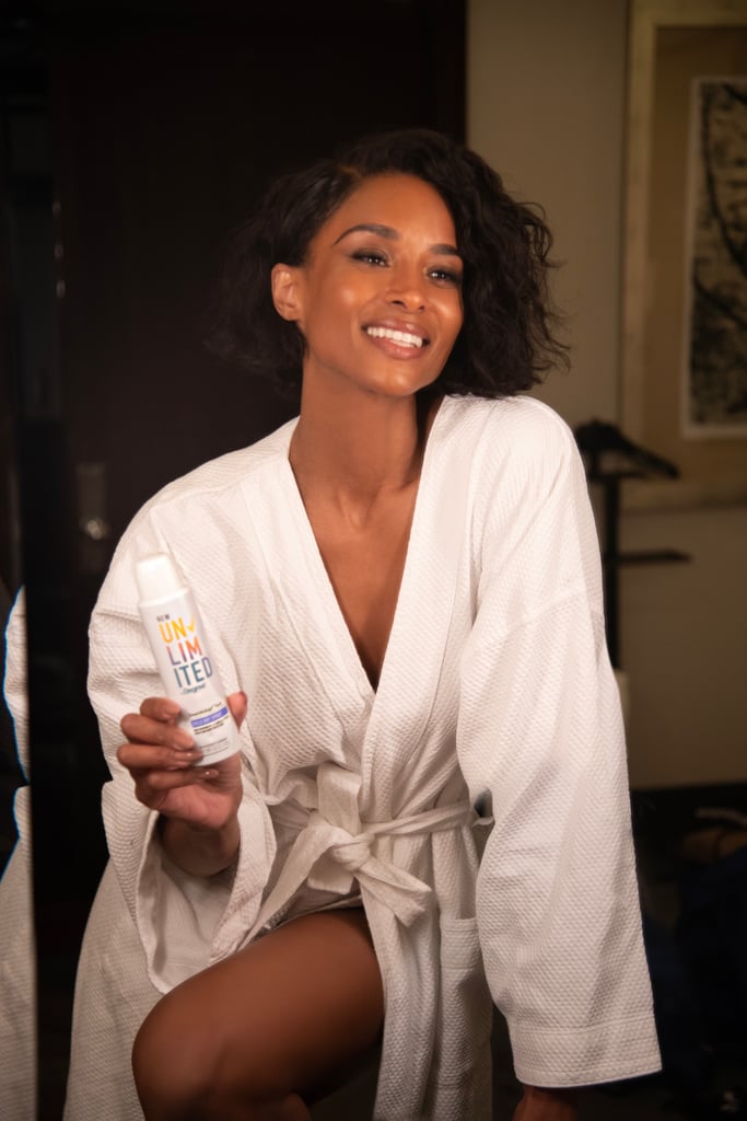 How Ciara Found Her Self-Confidence
"Confidence took time for me," Ciara tells POPSUGAR, though, she admits she's always been bold. "I was taking on so much as a young girl. . . You gotta be confident when you're doing that. Even when you don't know what you're doing – be confidently wrong." 
 "We deserve to reach our maximum potential. That's what living life without limits is about and I am definitely that girl."
She subscribes to the "fake it 'till you make it" philosophy, attesting that it really works. "People don't see you or hear you if you're not confident — I learned that early on and I've just worked at it over the years. Every year I get better; through every experience, I get better." 
This made her partnership with Degree for the launch of the new Unlimited Antiperspirant line ($20 for two) such a natural fit. "I've been a fan of the brand for years, even before we were working together," Ciara says. "I actually was asked in an interview years ago what was in my bag and Degree was in there. I swear by it —  it's a secret sauce."  
What Being Limitless Means to Ciara
The new Degree Unlimited campaign is all about living life without limits — something Ciara does well and believes everyone should strive for. "We deserve to reach our maximum potential," she says. "Why not be your full self? Or push yourself to get all you deserve out of life? That's what living life without limits is about and I am definitely that girl."
