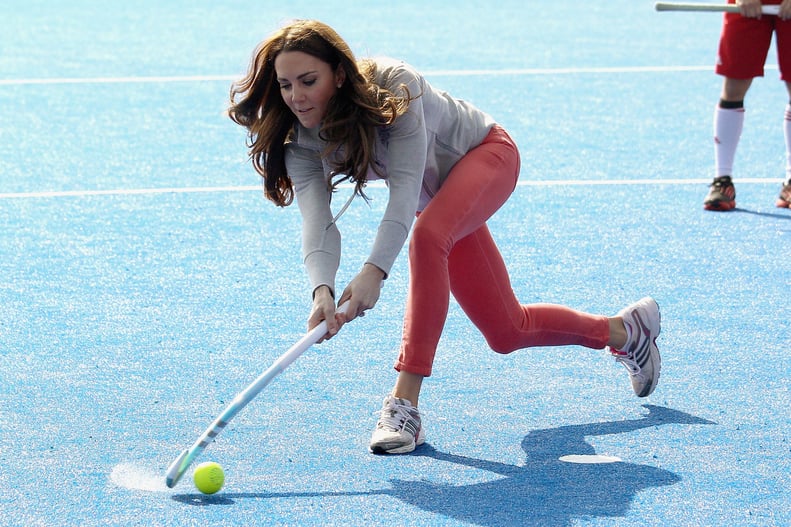 "Ha! I'm not too princess-y to whoop your bum in field hockey, missy."