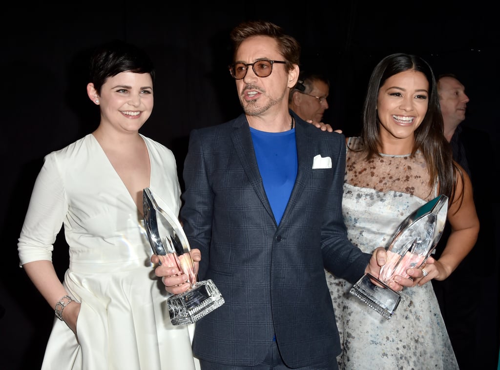 Robert Downey Jr. got excited with Ginnifer Goodwin and Gina Rodriguez.