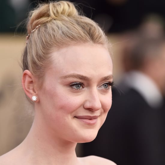 Dakota Fanning Eyebrows Beauty at the 2018 SAG Awards