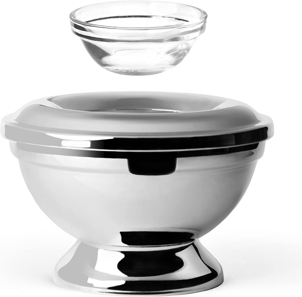 Marky's Glass and Metal Caviar Server Set ($32, originally $40)
Elevate any appetizer spread with this sleek caviar server, because, as Frankel says, "I always have caviar in the house and serving it in a server makes it feel even more elite." It's perfect for impressing guests (or treating yourself).