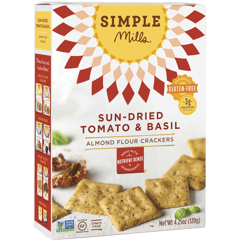 Simple Mills Sun-Dried Tomato & Basil Almond Flour Crackers