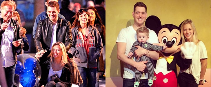 Michael Buble and Luisana Lopilato Bring Noah to Disneyland