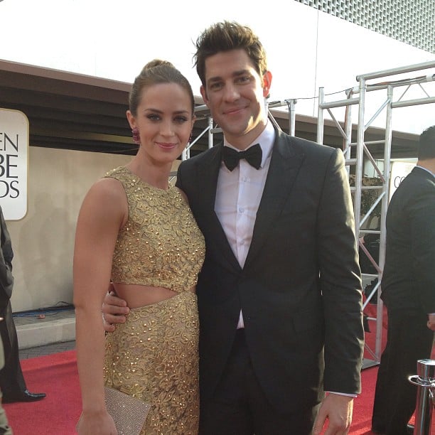 Emily Blunt and John Krasinski made a gorgeous couple on the red carpet at the Golden Globes.
Source: Instagram user goldenglobes
Emily Blunt and John Krasinski made a gorgeous couple on the red carpet at the Golden Globes.
Source: Instagram user goldenglobes
