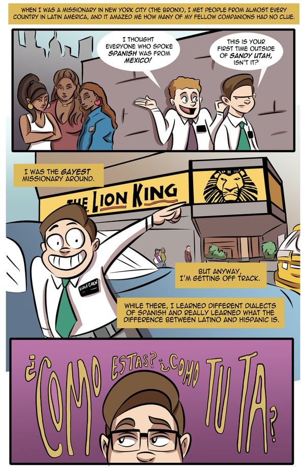 Comic Strip Defines Latino and Hispanic