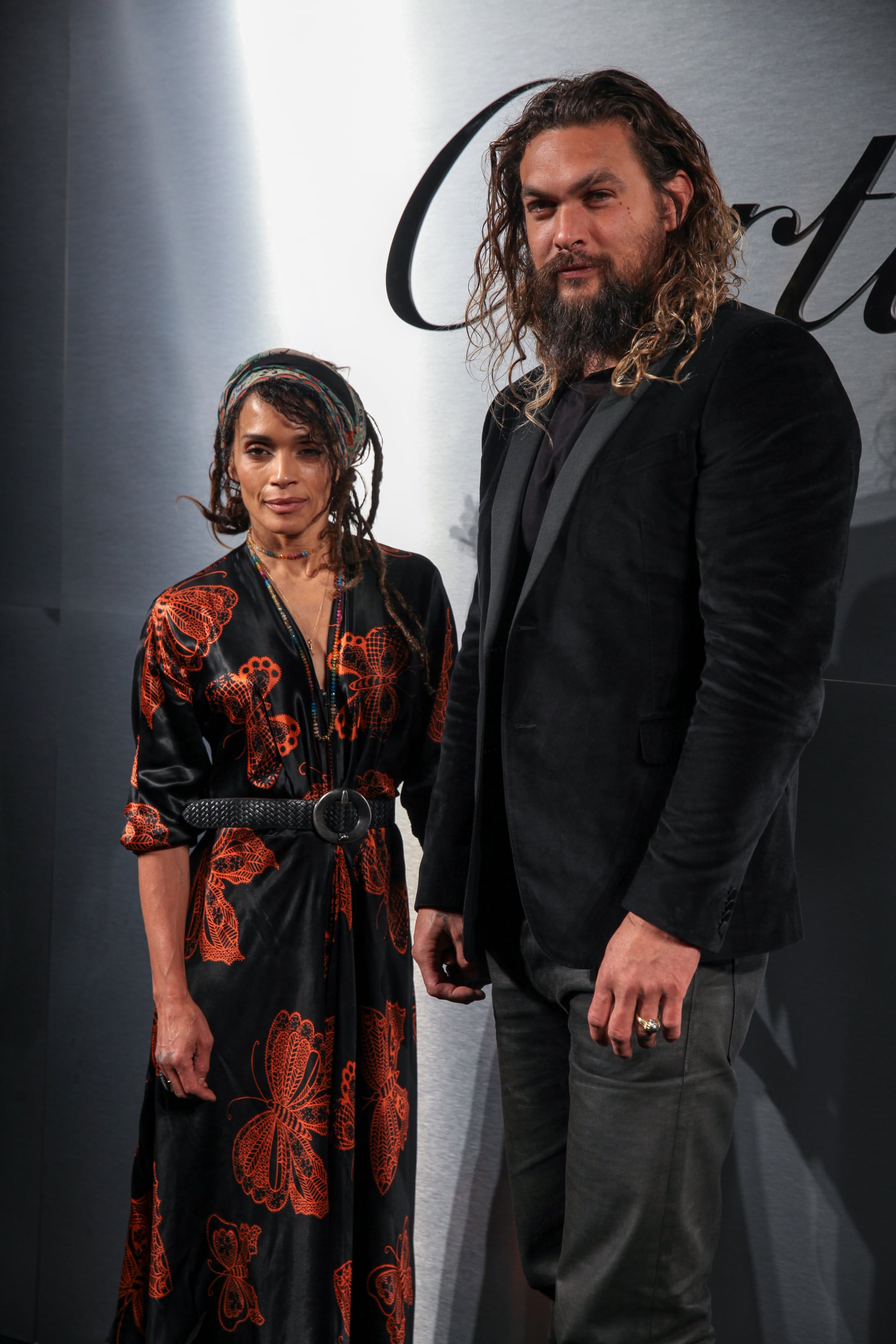 Jason Momoa and Lisa Bonet at Cartier 