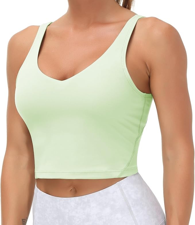 The Gym People Longline Sports Bra ($20, originally $25)
Whether you're running around on the tennis court or just running errands on the weekend, you'll feel supported, comfortable, and stylish in this longline sports bra. Unlike traditional sports bras, this tennis top is fitted more like a cropped camisole that provides extra coverage on the tummy, ensuring you can wear it like a normal top without feeling too overexposed.
