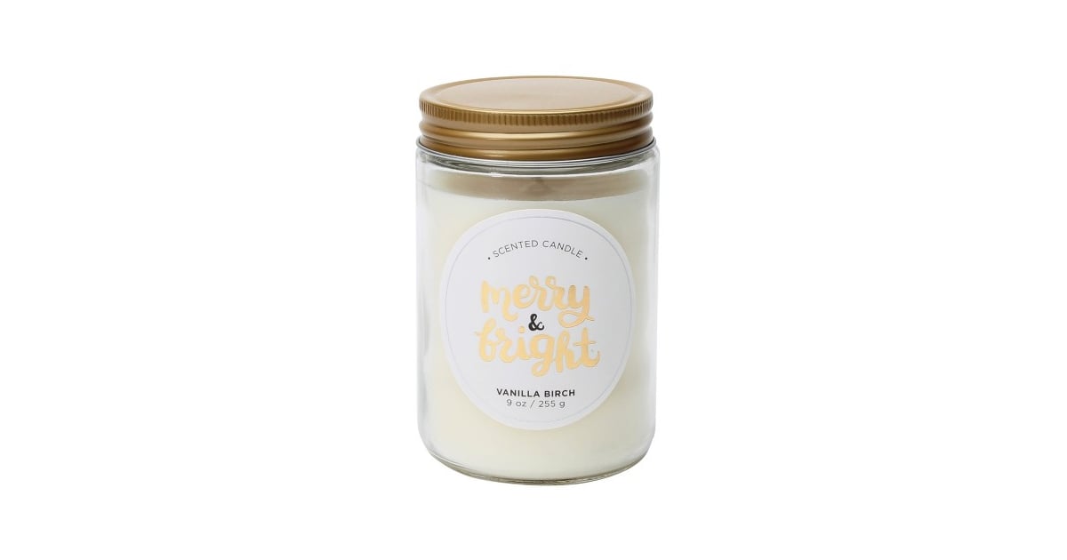 Vanilla Birch Scented Candle Target Holiday Decor 2017 POPSUGAR