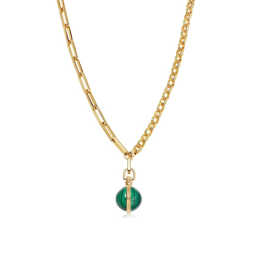 Axiom Malachite Pendant Chain Necklace