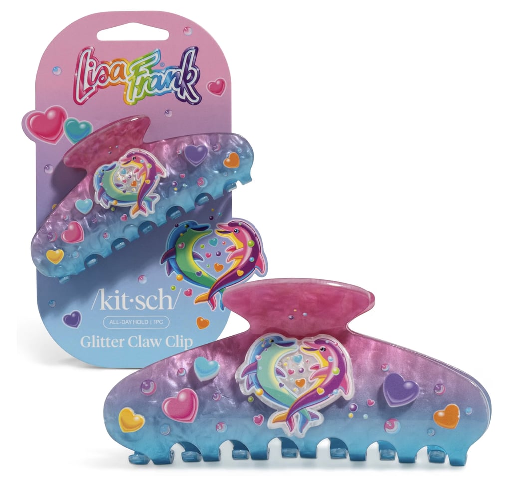 Lisa Frank x Kitsch Glitter Hair Clip ($12)
I had to include this Kitsch x Lisa Frank dolphin clip as an homage to my third grade self and her favorite dolphin folder.