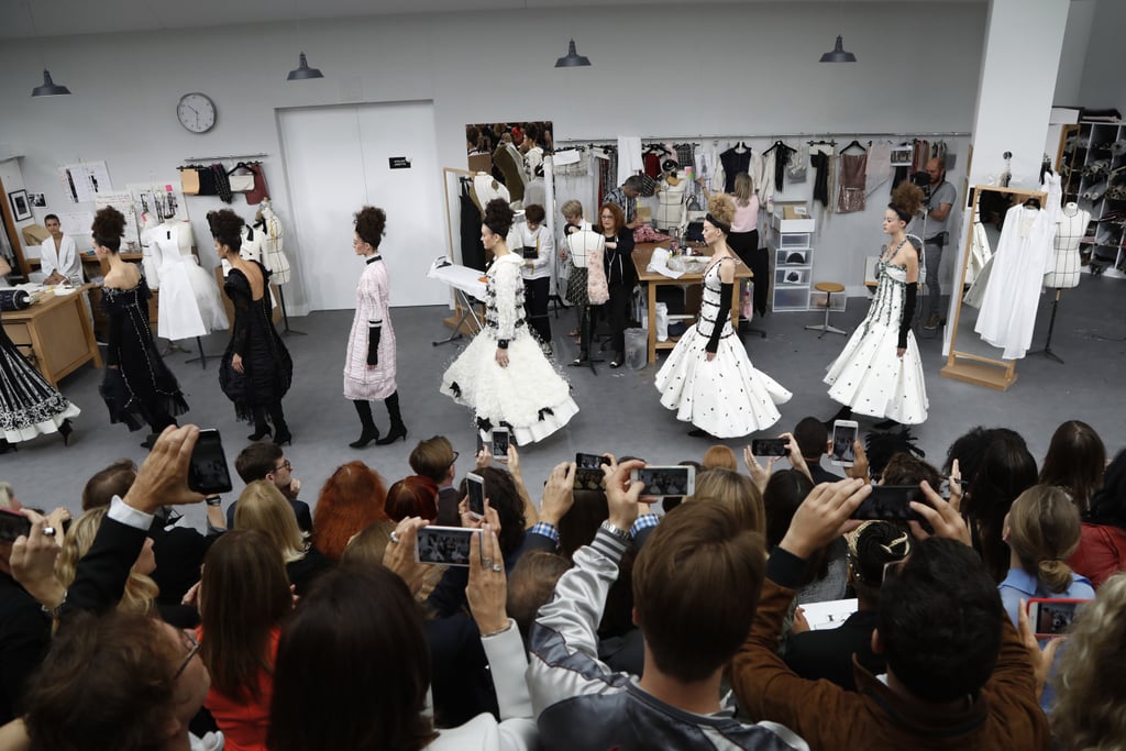 Guests Took Photos of The Models Stomping Through the Atelier