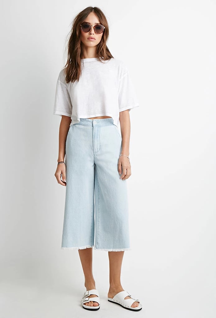 Forever 21 Frayed Denim Gauchos ($25)