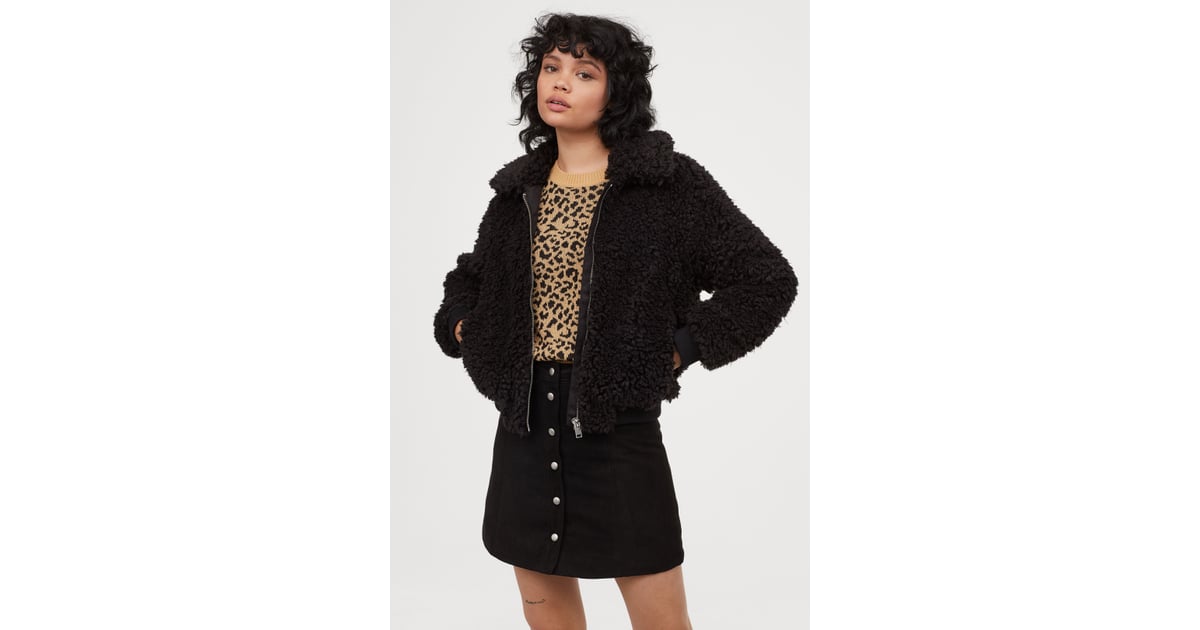 H&M FauxFur Jacket H&M New Fall Products 2019 POPSUGAR Fashion UK