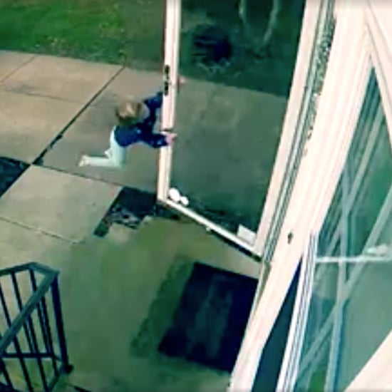 Little Girl Blown Away by Wind