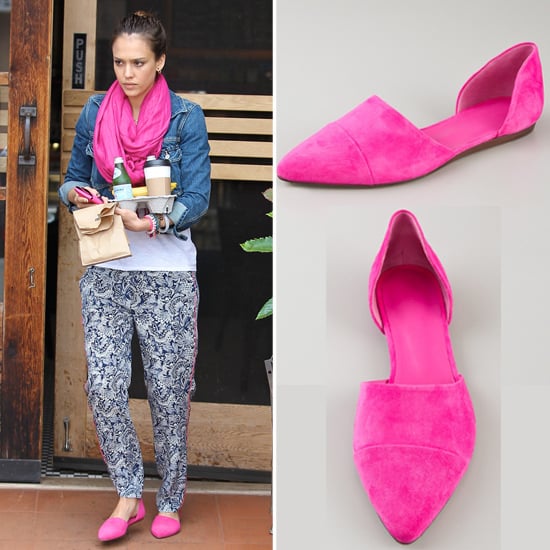 hot pink flats