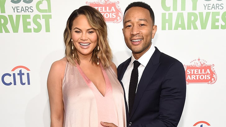 NEW YORK, NY - APRIL 24:  Chrissy Teigen and John Legend attend City Harvest's 35th Anniversary Gala at Cipriani 42nd Street on April 24, 2018 in New York City.  (Photo by Jamie McCarthy/Getty Images for City Harvest)