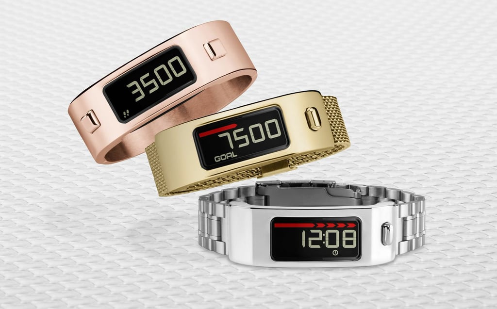 Want something even sleeker? Here are a few metallic options from the Garmin vivofit2 Signature Series (not yet released; available by March 2015).