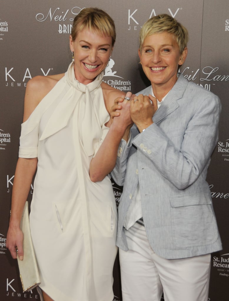 Cute Portia de Rossi and Ellen DeGeneres Pictures. 