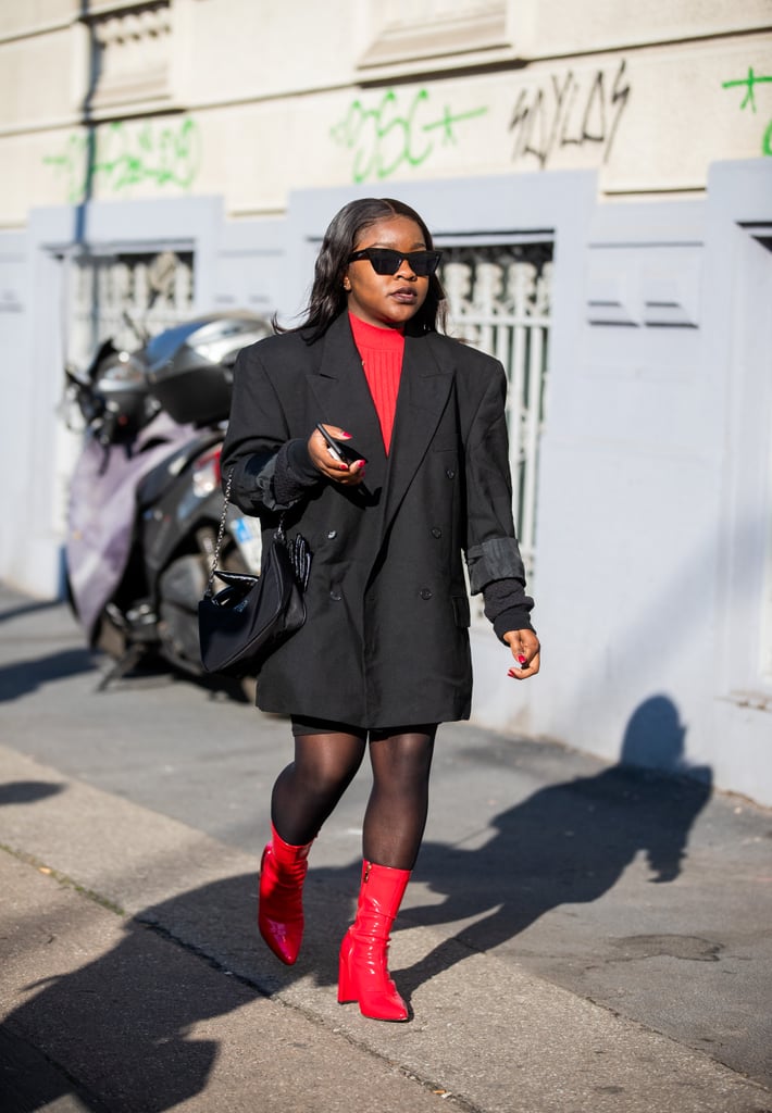 A Street Style Star Wearing a Prada Bag | The Prada Nylon Bag Trend Is