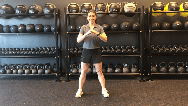 Circuit 1, Exercise 1: Squat and Press