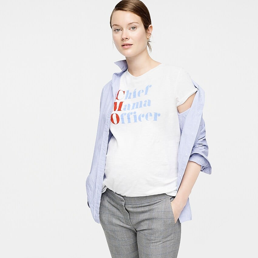 HATCH X J.Crew "Chief Mama Officer" boatneck T-shirt