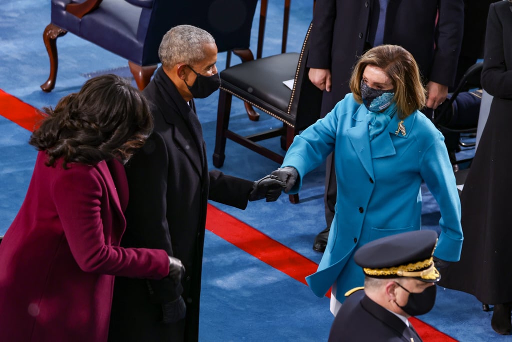 Barack Obama and Nancy Pelosi Going Bump-For-Bump