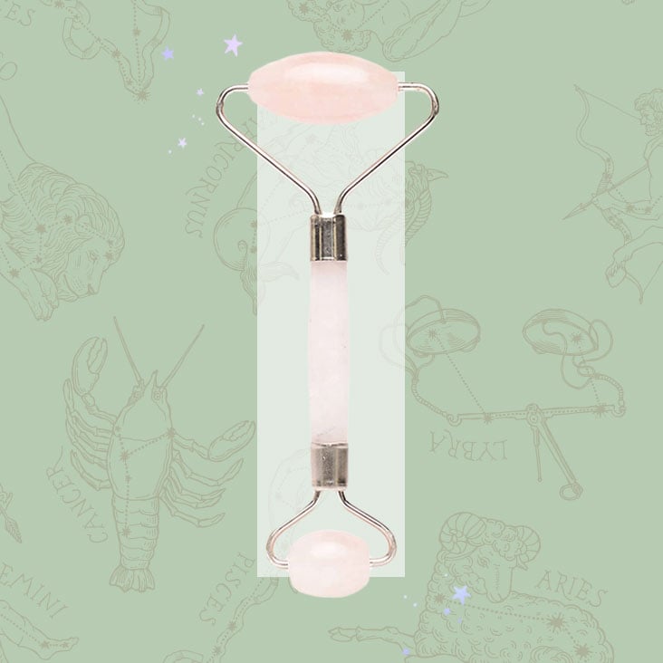 Skin Gym Rose Quartz Crystal Facial Roller